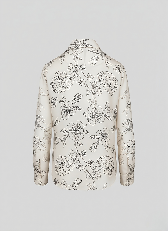 PRINTED SILK CLASSIC SHIRT